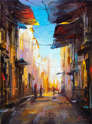 Somewhere in Morocco di Bozhena Fuchs, Pittura in vendita su Singulart