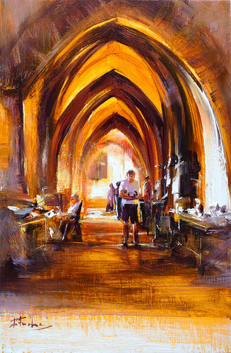 Afternoon Light de Bozhena Fuchs, Pintura a la venta en Singulart