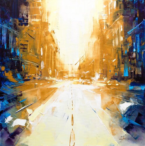 City Abstract di Bozhena Fuchs, Pittura in vendita su Singulart