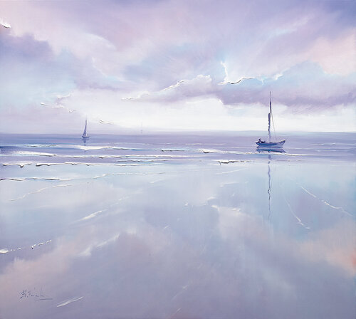 In the peace and calm di Bozhena Fuchs, Pittura in vendita su Singulart