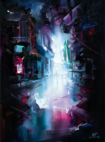 Neon Mood di Bozhena Fuchs, Pittura in vendita su Singulart