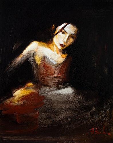 Dancing in a dream von Bozhena Fuchs, Malerei kaufen auf Singulart