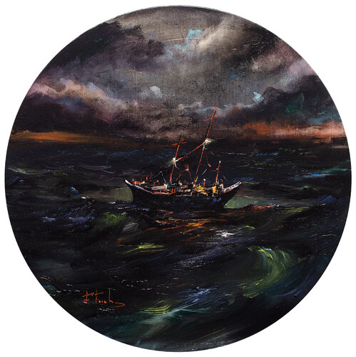 In the stormy day di Bozhena Fuchs, Pittura in vendita su Singulart