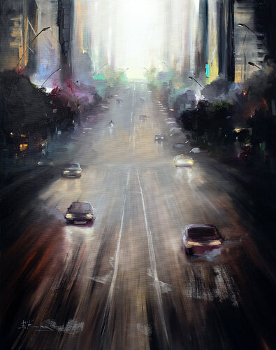 Sunrise di Bozhena Fuchs, Pittura in vendita su Singulart