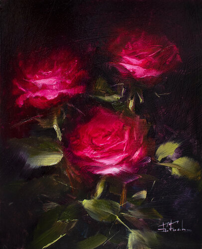 Bouquet of Roses van Bozhena Fuchs, Schilderij te koop op Singulart