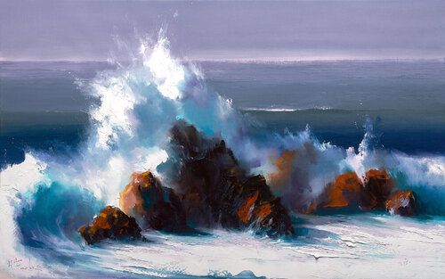Serenity in Motion van Bozhena Fuchs, Schilderij te koop op Singulart