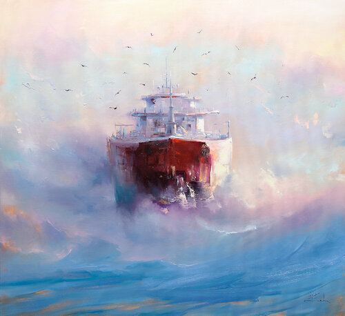 Through the Sunny Haze by Bozhena Fuchs, 회화 for Sale on Singulart