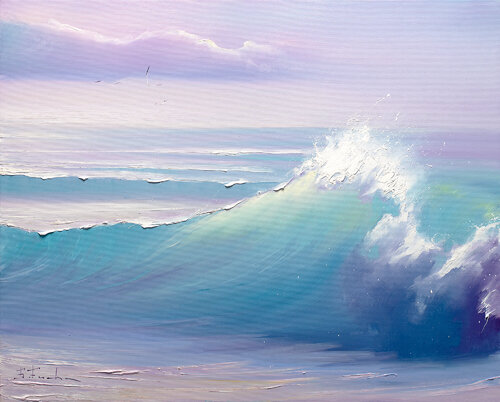 Gentle Poetry of the Morning Landscape by Bozhena Fuchs, 회화 for Sale on Singulart