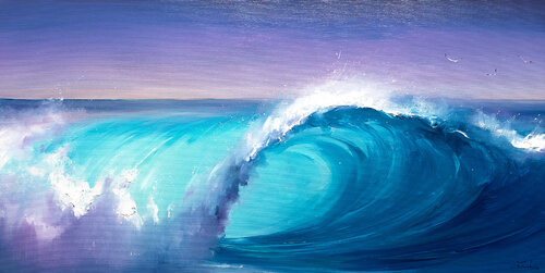 Azure Surge di Bozhena Fuchs, Pittura in vendita su Singulart