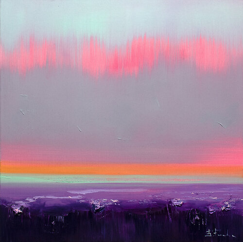 The Lavender Field van Bozhena Fuchs, Schilderij te koop op Singulart