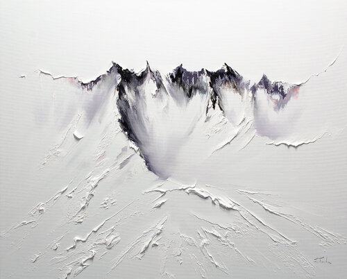 Serenity Snowscape di Bozhena Fuchs, Pittura in vendita su Singulart