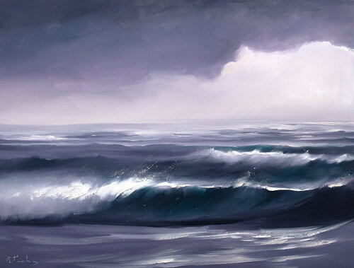 Beyond the Storm’s Edge van Bozhena Fuchs, Schilderij te koop op Singulart