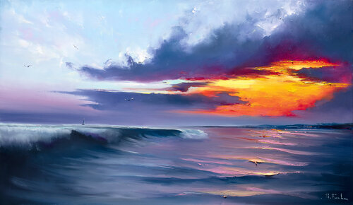 A New Beginning Awaits van Bozhena Fuchs, Schilderij te koop op Singulart