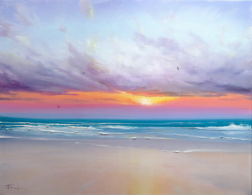Dawn Embrace by Bozhena Fuchs, 회화 for Sale on Singulart
