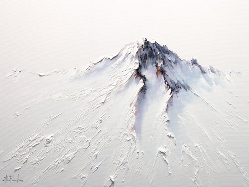 Where Light Touches Snow van Bozhena Fuchs, Schilderij te koop op Singulart