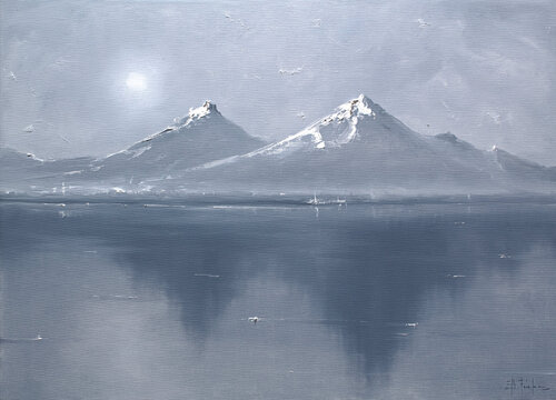 Whisper of the Alps by Bozhena Fuchs, 회화 for Sale on Singulart