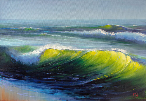 Morning Wave di Bozhena Fuchs, Pittura in vendita su Singulart