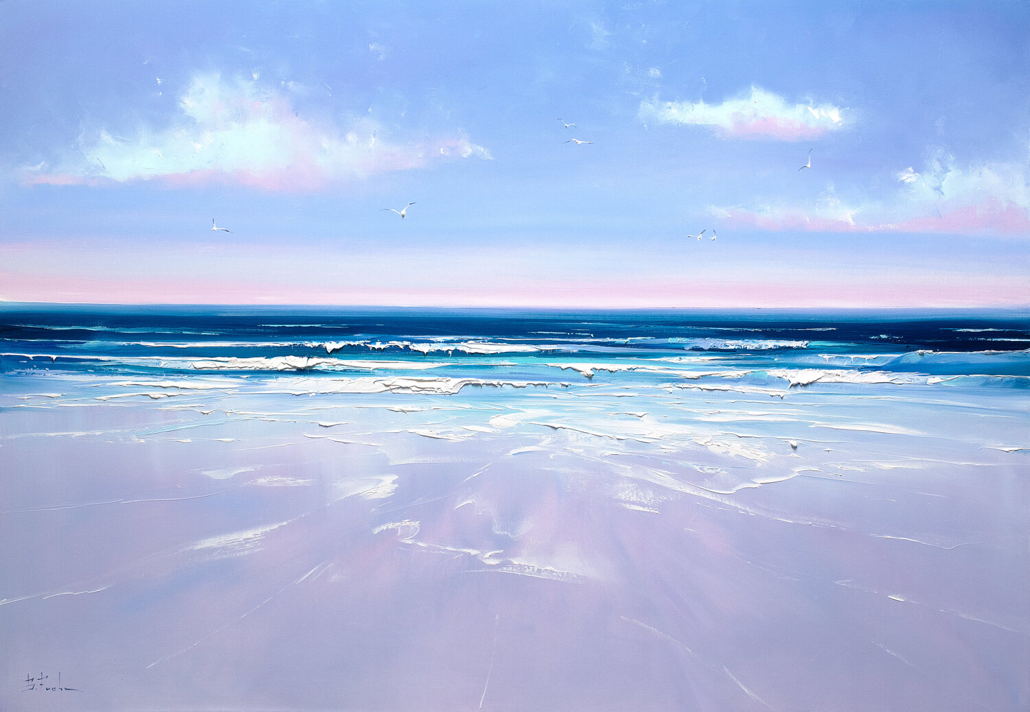 The Breath of the Sea Bozhena Fuchs Originalgemälde zu verkaufen