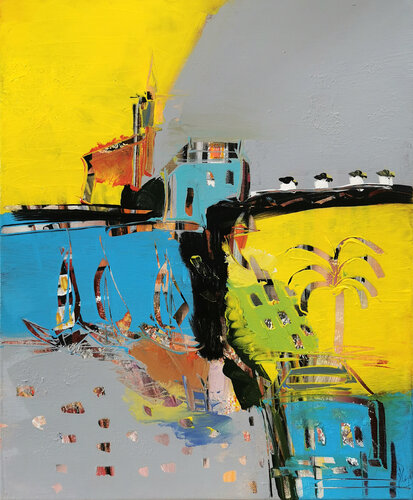 Chemins d'espérance von Muriel Cayet, Malerei kaufen auf Singulart