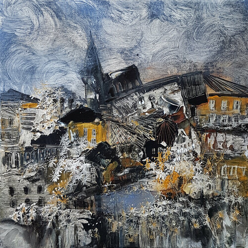 Des horizons nouveaux à collecter von Muriel Cayet, Malerei kaufen auf Singulart