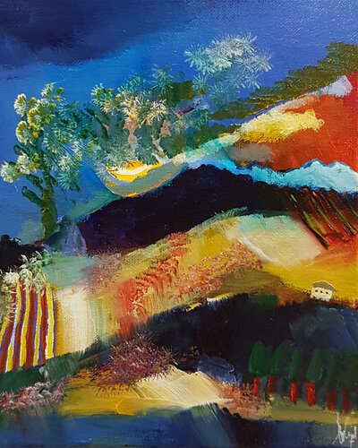 La sphère de toute pensée di Muriel Cayet, Pittura in vendita su Singulart