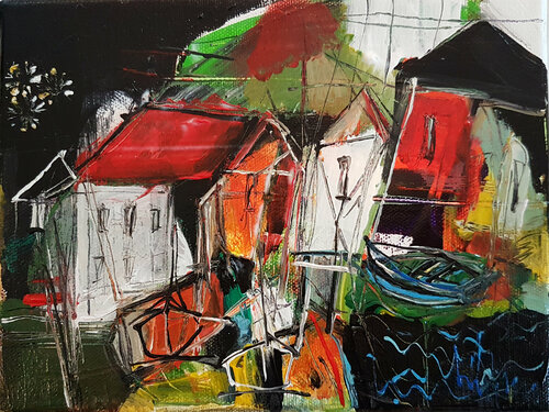 Les Sables van Muriel Cayet, Schilderij te koop op Singulart
