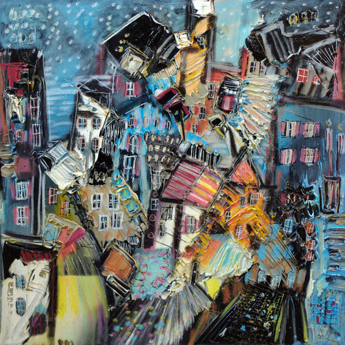 Rue de Lappe di Muriel Cayet, Pittura in vendita su Singulart