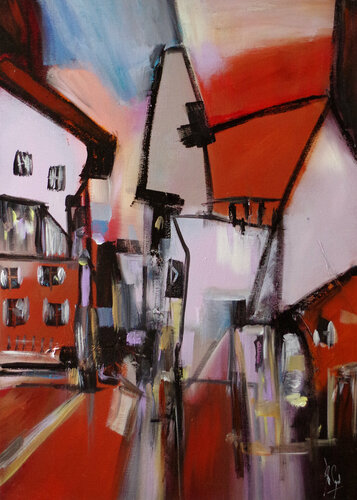 Un soir saltimbanque di Muriel Cayet, Pittura in vendita su Singulart