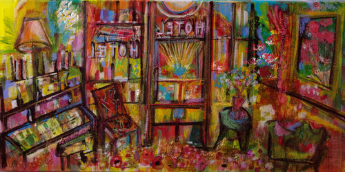 Haut les fleurs by Muriel Cayet, 회화 for Sale on Singulart