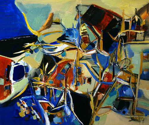 Tout au cours de l'histoire van Muriel Cayet, Schilderij te koop op Singulart