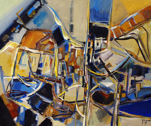 Vers l'avant maintenant di Muriel Cayet, Pittura in vendita su Singulart