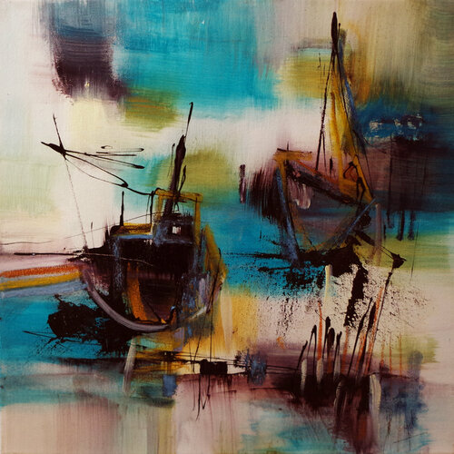 Le chalut di Muriel Cayet, Pittura in vendita su Singulart