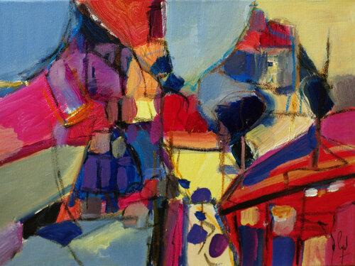 Rose est la ville Muriel Cayet