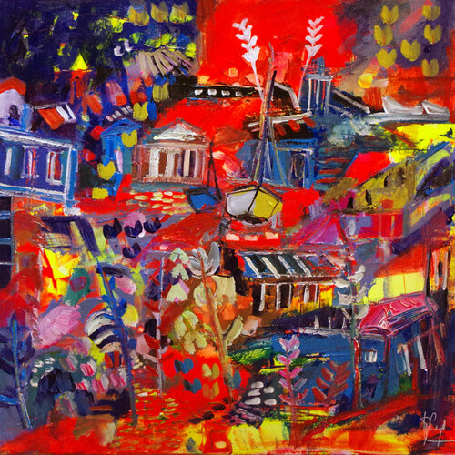 Les outils graphiques von Muriel Cayet, Malerei kaufen auf Singulart