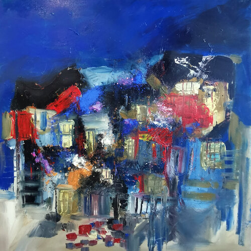 La casa del Pelicano van Muriel Cayet, Schilderij te koop op Singulart