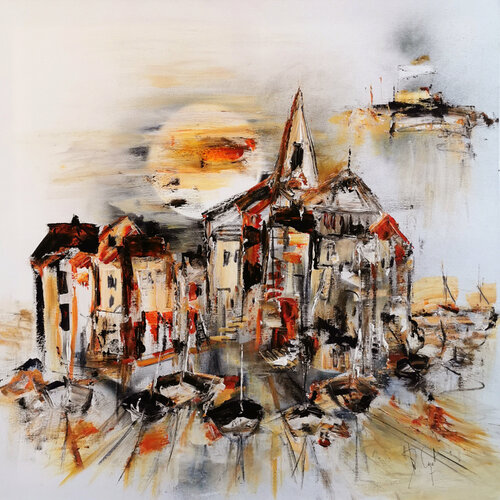 The loneseaman all the night by Muriel Cayet, Painting for Sale on Singulart