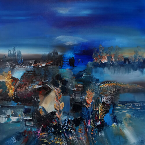 Un coup de couleurs des anges di Muriel Cayet, Pittura in vendita su Singulart