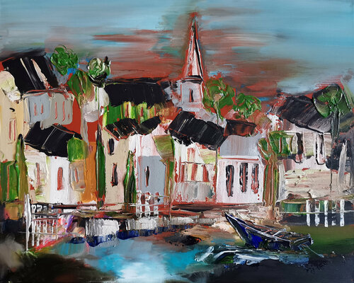 La Maine intemporel von Muriel Cayet, Malerei kaufen auf Singulart