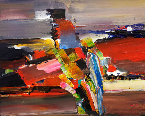 Paysage composé: Menez Hom von Muriel Cayet, Malerei kaufen auf Singulart