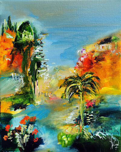 Refuge du Verdelet von Muriel Cayet, Malerei kaufen auf Singulart