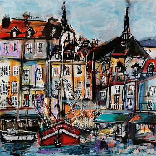 Colorer les pierres von Muriel Cayet, Malerei kaufen auf Singulart