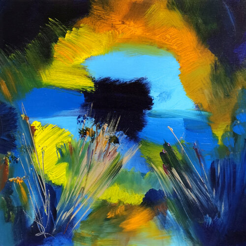 Le pays sous les vagues von Muriel Cayet, Malerei kaufen auf Singulart