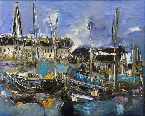 Un temps sans encrier van Muriel Cayet, Schilderij te koop op Singulart