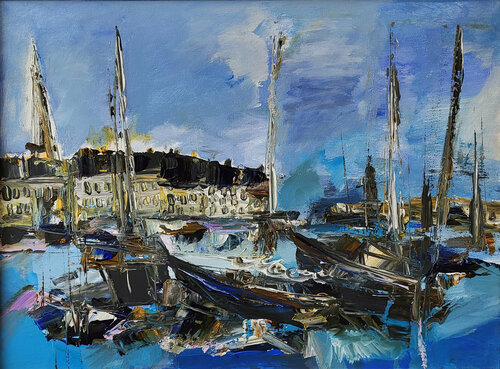 Les heures qui savent van Muriel Cayet, Schilderij te koop op Singulart