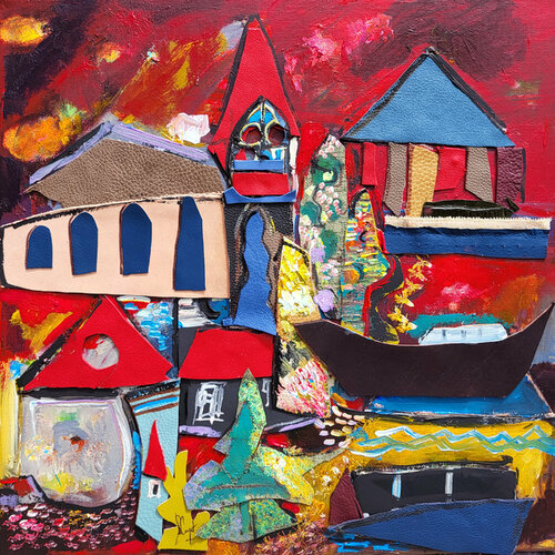 Aix ou un balcon en belvédère van Muriel Cayet, Schilderij te koop op Singulart