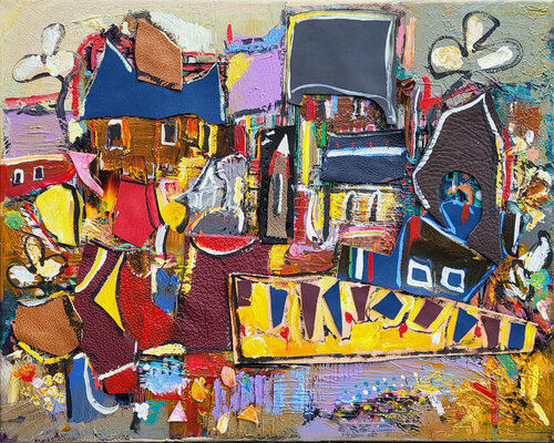 Carnaval de mer van Muriel Cayet, Schilderij te koop op Singulart