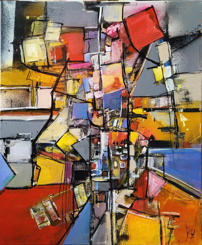 La grammaire du paysage van Muriel Cayet, Schilderij te koop op Singulart