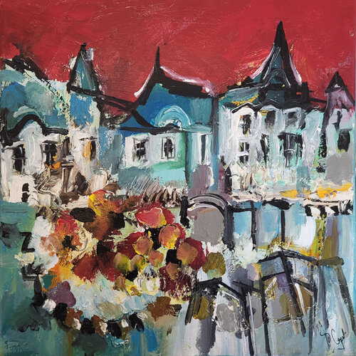 Rouge de lumière von Muriel Cayet, Malerei kaufen auf Singulart