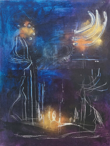 Le dialogue des seigneurs von Muriel Cayet, Malerei kaufen auf Singulart