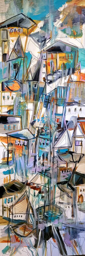 Quartiers d'été von Muriel Cayet, Malerei kaufen auf Singulart